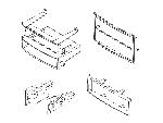 Facade autoradio Nissan Plaque de support 2Din avec rangement Nissan 350Z 2006-2009