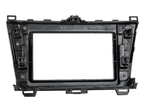 Facade autoradio Mazda Plaque de support 2Din Mazda 6 -GH- 2008-2013 argent noir