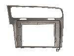 Facade autoradio VW Plaque de support autoradio 10 VW Golf VII-AU- 2012-2020 silver LHD