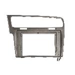 Plaque de support autoradio 10 VW Golf VII-AU- 2012-2020 silver LHD Plaque de support autoradio 10 VW Golf VII-AU- 2012-2020 silver LHD
