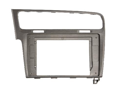 Facade autoradio VW Plaque de support autoradio 10 VW Golf VII-AU- 2012-2020 silver LHD
