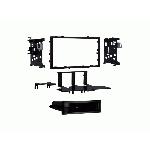 Plaque de support autoradio 2Din avec compartiment pour Acura Honda Isuzu noir