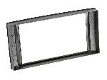 Facade autoradio VW Plaque de support autoradio 2Din avec compartiment pour VW T5-7H- Touareg-7L-