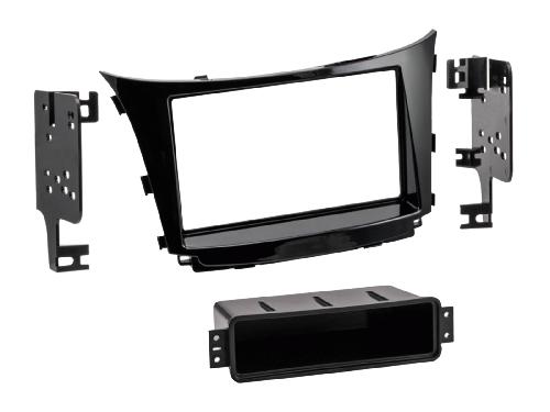 Facade autoradio Hyundai Plaque de support autoradio 2Din avec rangement pour Hyundai Elantra i30 2012-2017