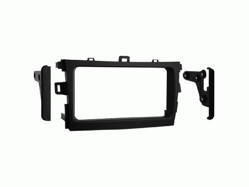 Facade autoradio Toyota Plaque de support autoradio 2Din noire pour Toyota Corolla 2009-2013