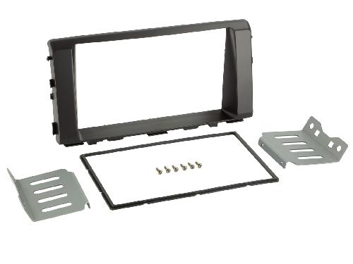 Facade autoradio Kia Plaque de support Autoradio 2Din pour Kia Rio -YB- 2017-2023 noir