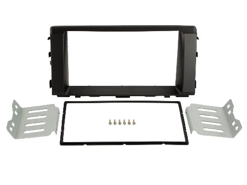 Facade autoradio Kia Plaque de support Autoradio 2Din pour Kia Rio -YB- 2017-2023 noir