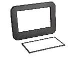 Facade autoradio Suzuki Plaque de support autoradio 2Din Suzuki Ignis 2017-2022 noir mat