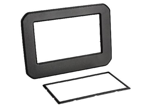 Facade autoradio Suzuki Plaque de support autoradio 2Din Suzuki Ignis 2017-2022 noir mat