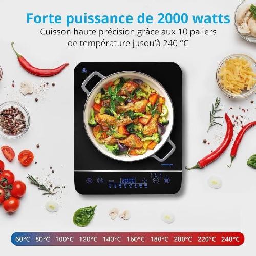 Plaque De Cuisson Posable Plaque induction posable - MEDION - MD 17595 - 1 Feu - L 29 x P 36 cm