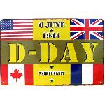 Plaque Metal D-Day