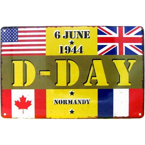 Plaque De Porte - Lettre Decorative Plaque Metal D-Day