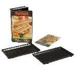 Plaques Grill Panini - TEFAL - Snack Collection - Compatible lave-vaisselle - Revetement antiadhesif - 2200 Watt