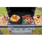 Accessoire Barbecue Plancha - Grille - Plaque - Tablette - Couvercle Plat de cuisson verticale pour volaille CAMPINGAZ - Inox - 31 x 37 cm