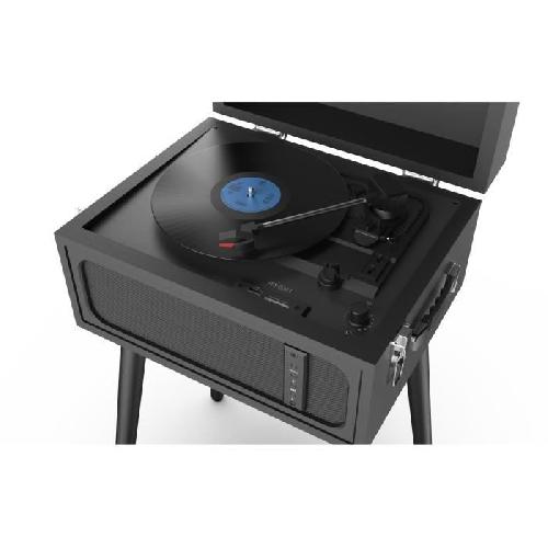 Platine Vinyle - Tourne-disque Platine Vinyle sur pieds RYGHT ALTO - Noir - Enceinte bluetooth integree