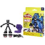 Play-Doh Black Panther. Griffes tranchantes avec figurine flexible et pate a modeler. des 4 ans. Marvel