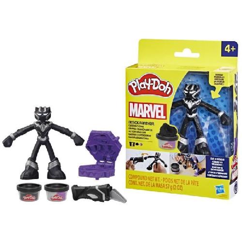 Jeu De Pate A Modeler Play-Doh Black Panther. Griffes tranchantes avec figurine flexible et pâte a modeler. des 4 ans. Marvel