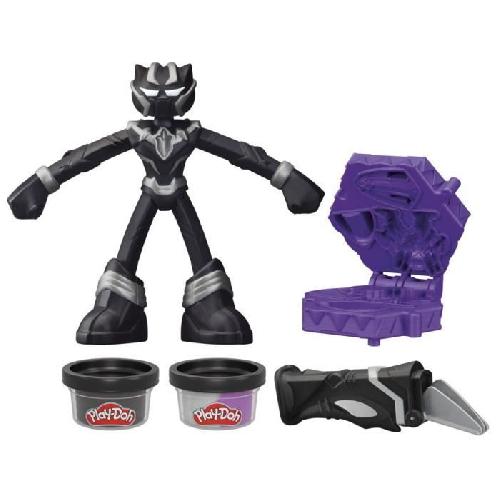 Jeu De Pate A Modeler Play-Doh Black Panther. Griffes tranchantes avec figurine flexible et pâte a modeler. des 4 ans. Marvel