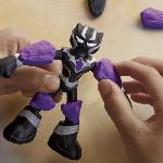 Jeu De Pate A Modeler Play-Doh Black Panther. Griffes tranchantes avec figurine flexible et pâte a modeler. des 4 ans. Marvel