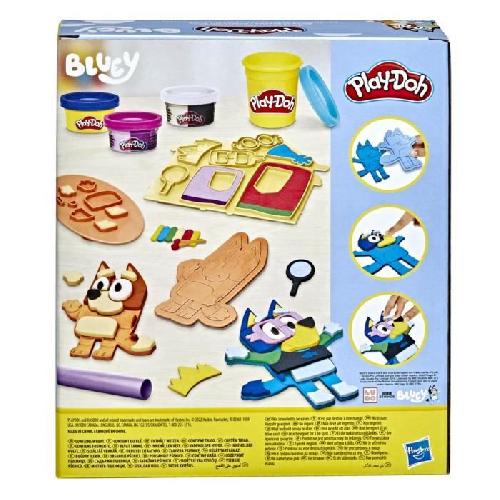 Jeu De Pate A Modeler Play-Doh Bluey se déguise. Coffret avec 11 pots de pâte a modeler Bluey et a sa soeur Bingo. des 3 ans