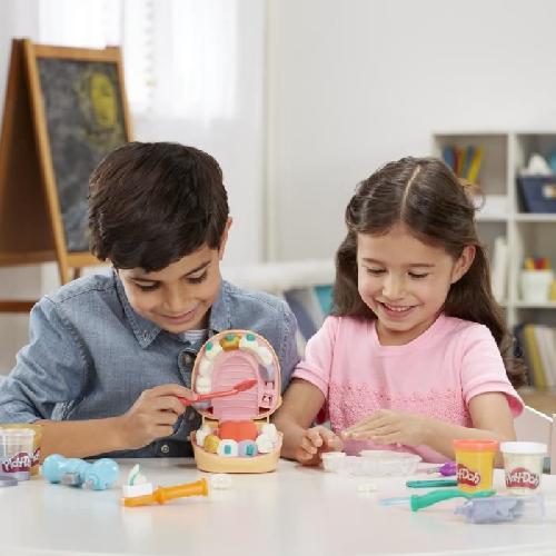 Jeu De Pate A Modeler Play-Doh - Cabinet dentaire pour enfants - 8 Pots de pâte a modeler atoxique - des 3 ans