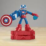 Jeu De Pate A Modeler Play-Doh Captain America. coffret Bouclier tamponneur avec figurine flexible. accessoires et pâte a modeler. des 4 ans. Marvel