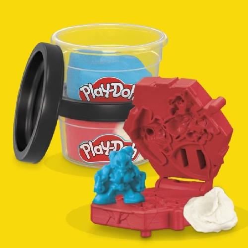 Jeu De Pate A Modeler Play-Doh Captain America. coffret Bouclier tamponneur avec figurine flexible. accessoires et pâte a modeler. des 4 ans. Marvel