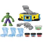 Jeu De Pate A Modeler Play-Doh Hulk Écrase tout. coffret pâte a modeler avec figurine Hulk. a partir de 4 ans. Marvel