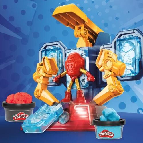 Jeu De Pate A Modeler Play-Doh Iron Man Fabrique d'armures. coffret avec figurine Iron Man et pâte a modeler. des 4 ans. Marvel