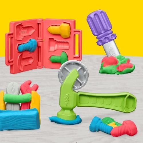 Jeu De Pate A Modeler Play-Doh Mon petit bricoleur. coffret avec pâte a modeler