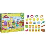 Play-Doh Mon petit jardin. Coffret de pâte a modeler pour faire pousser des fleurs et fruits avec accessoires. Des 3 ans