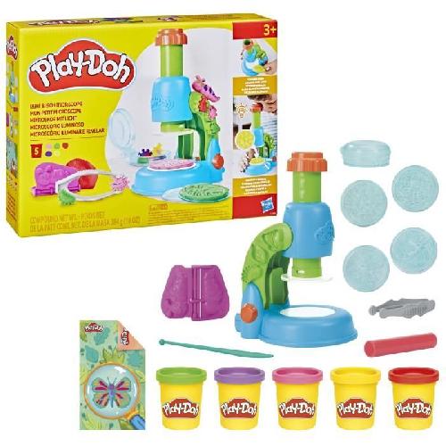 Jeu De Pate A Modeler Play-Doh Mon petit microscope. pâte a modeler. 9 accessoires et 5 couleurs. des 3 ans