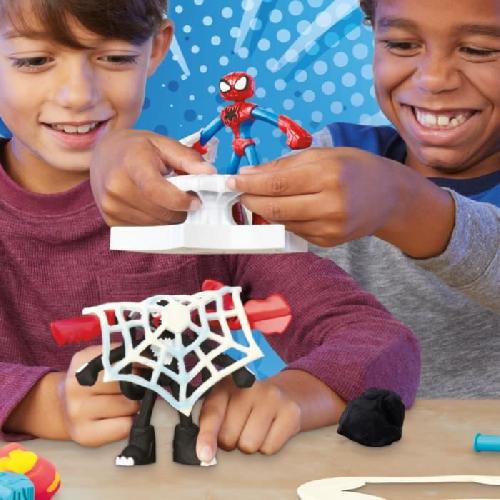 Jeu De Pate A Modeler Play-Doh Spider-Man. coffret Attaque tranchante avec 2 figurines flexibles. 7 accessoires et pâte a modeler. des 4 ans. Marvel