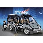 PLAYMOBIL 6043 Fourgon de police avec sirene et gyrophare. City Action Les policiers. 56 pieces. Pour enfant des 4 ans