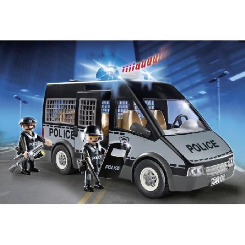 PLAYMOBIL 6043 Fourgon de police avec sirene et gyrophare. City Action Les policiers. 56 pieces. Pour enfant des 4 ans