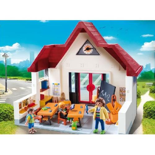 Univers Miniature - Habitation Miniature - Garage Miniature PLAYMOBIL 6865 Ecole avec salle de classe. L'ecole. Mixte. Des 4 ans