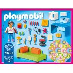 Univers Miniature - Habitation Miniature - Garage Miniature PLAYMOBIL 70209 Chambre d'enfant avec canapé-lit. Maison Traditionnelle. Dollhouse. 43 pieces. Des 4 ans