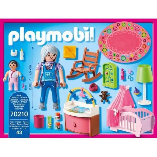 Univers Miniature - Habitation Miniature - Garage Miniature PLAYMOBIL 70210 Chambre de bebe. Dollhouse La Maison Traditionnelle. 100 pieces .Des 4 ans