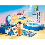 Univers Miniature - Habitation Miniature - Garage Miniature PLAYMOBIL - 70211 - Dollhouse La Maison Traditionnelle - Salle de bain avec baignoire