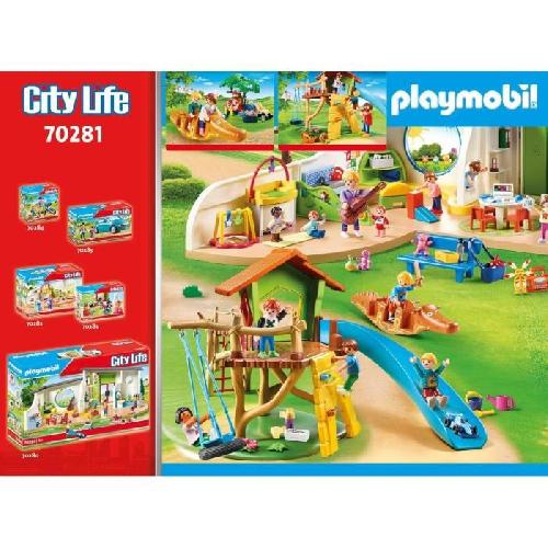 Univers Miniature - Habitation Miniature - Garage Miniature PLAYMOBIL - 70281 - Parc de jeux et enfants - City Life - Multicolore - Plastique