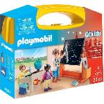 PLAYMOBIL - 70314 - Valisette ecole - Enfant - Mixte - Bleu - 4 ans - Playmobil City Life - Plastique