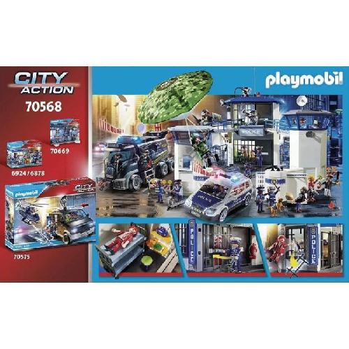 Univers Miniature - Habitation Miniature - Garage Miniature PLAYMOBIL - 70568 - City Action - Police Poste de police et cambrioleur
