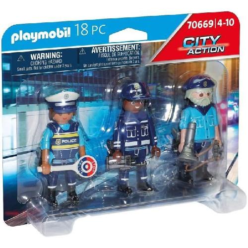 Univers Miniature - Habitation Miniature - Garage Miniature Playmobil 70669 Equipe de policiers. City Action. Les policiers. Des 4 ans