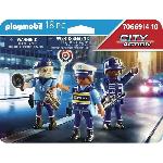 Univers Miniature - Habitation Miniature - Garage Miniature Playmobil 70669 Equipe de policiers. City Action. Les policiers. Des 4 ans