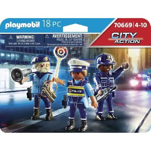 Univers Miniature - Habitation Miniature - Garage Miniature Playmobil 70669 Equipe de policiers. City Action. Les policiers. Des 4 ans