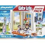 Univers Miniature - Habitation Miniature - Garage Miniature PLAYMOBIL - 70818 - City Life L'Hôpital - Starter Pack - Cabinet de pédiatre