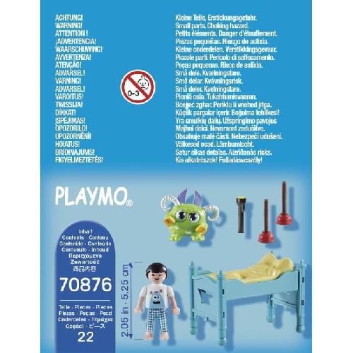 Univers Miniature - Habitation Miniature - Garage Miniature PLAYMOBIL - 70876 - Enfant avec petit monstre