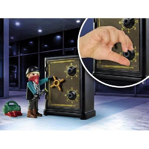 Univers Miniature - Habitation Miniature - Garage Miniature PLAYMOBIL - 70908 - Starter Pack Policier cambrioleur de coffre-fort
