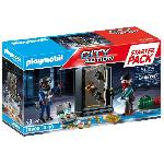 PLAYMOBIL 70908 Starter Pack Policier cambrioleur de coffre-fort. les policiers. Des 5 ans