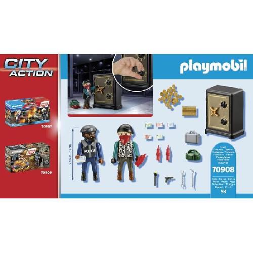 Univers Miniature - Habitation Miniature - Garage Miniature PLAYMOBIL 70908 Starter Pack Policier cambrioleur de coffre-fort. les policiers. Des 5 ans